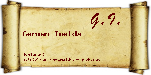 German Imelda névjegykártya